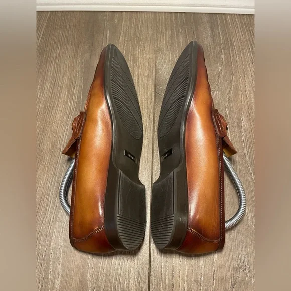 Magnanni Rafa II 18456 Men's Leather Loafer Dress Shoes Cognac Size 9